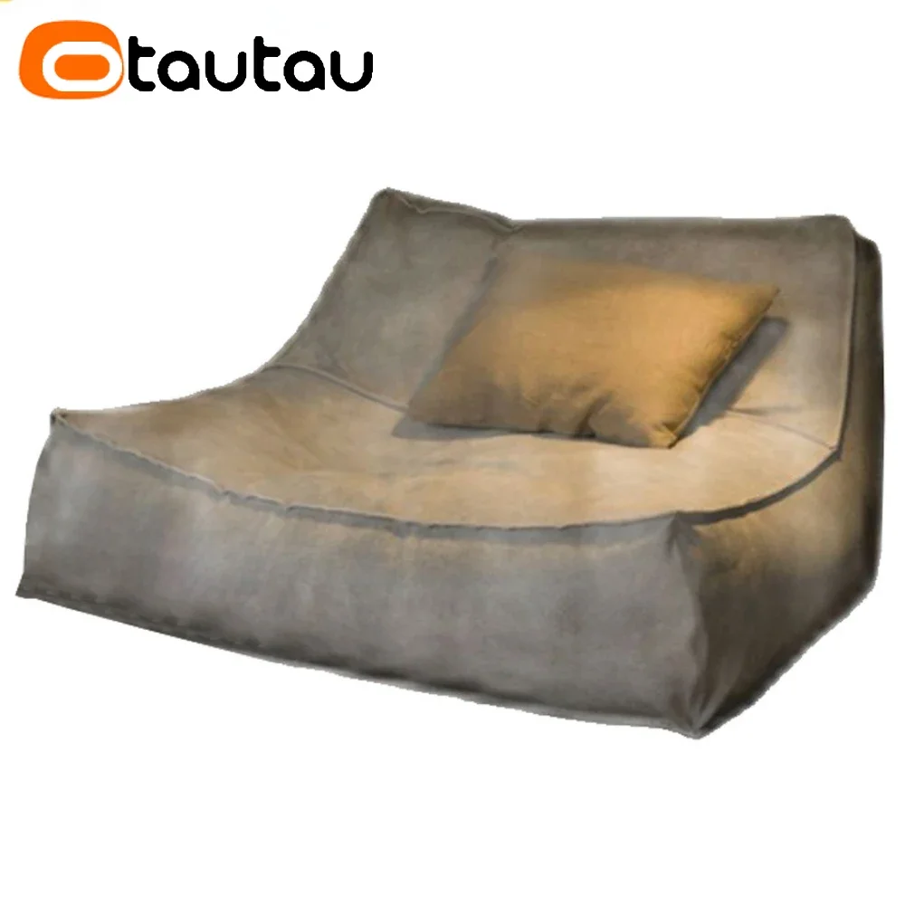 Bed Outdoor Camping - OTAUTAU-Grosso impermeável camurça Chaise Lounge Pouf