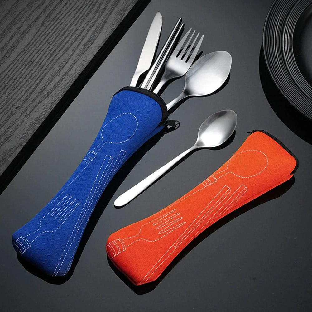 Outdoor Camping Dining Set - Conjunto de Utensílios de Piquenique Laváveis