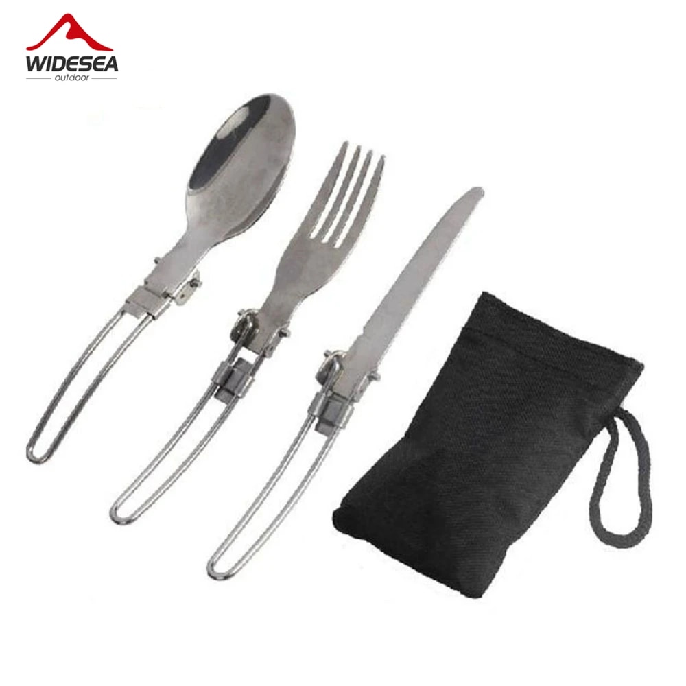 Outdoor Camping Dining Set - 3 pçs 1 conjunto portátil acampamento