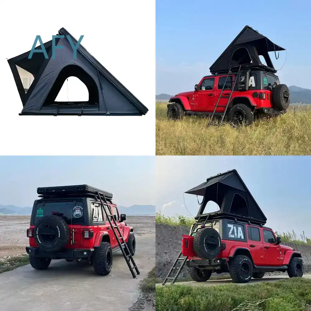 Outdoor Camping Van Tent - Tenda de Teto Triangular Hidráulica Ultrafina
