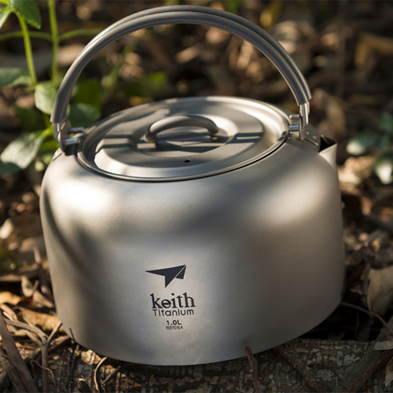 Chaleira de titânio Keith 1L,  - Outdoor Camping Dining Set avaliação e preço