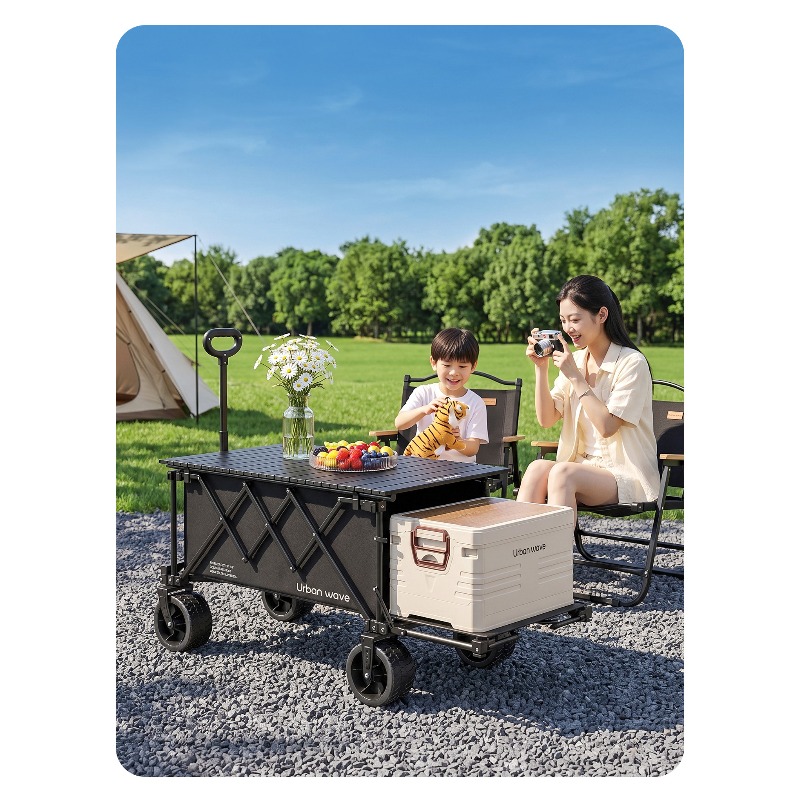 Carrinho de Camping Dobrável p - Outdoor Camping Trolley avaliação e preço
