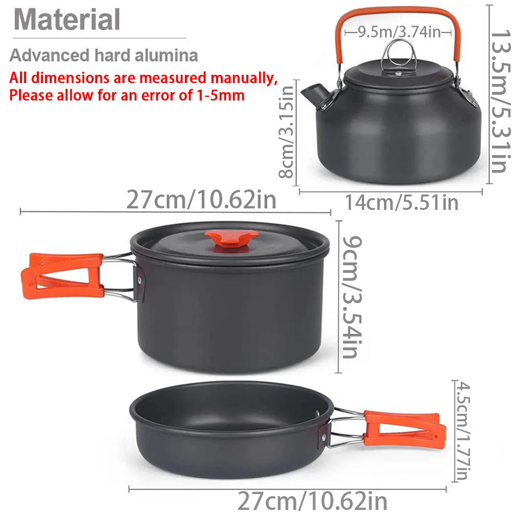1 pçs/1 conjunto kit de panela - Outdoor Camping Dining Set avaliação e preço