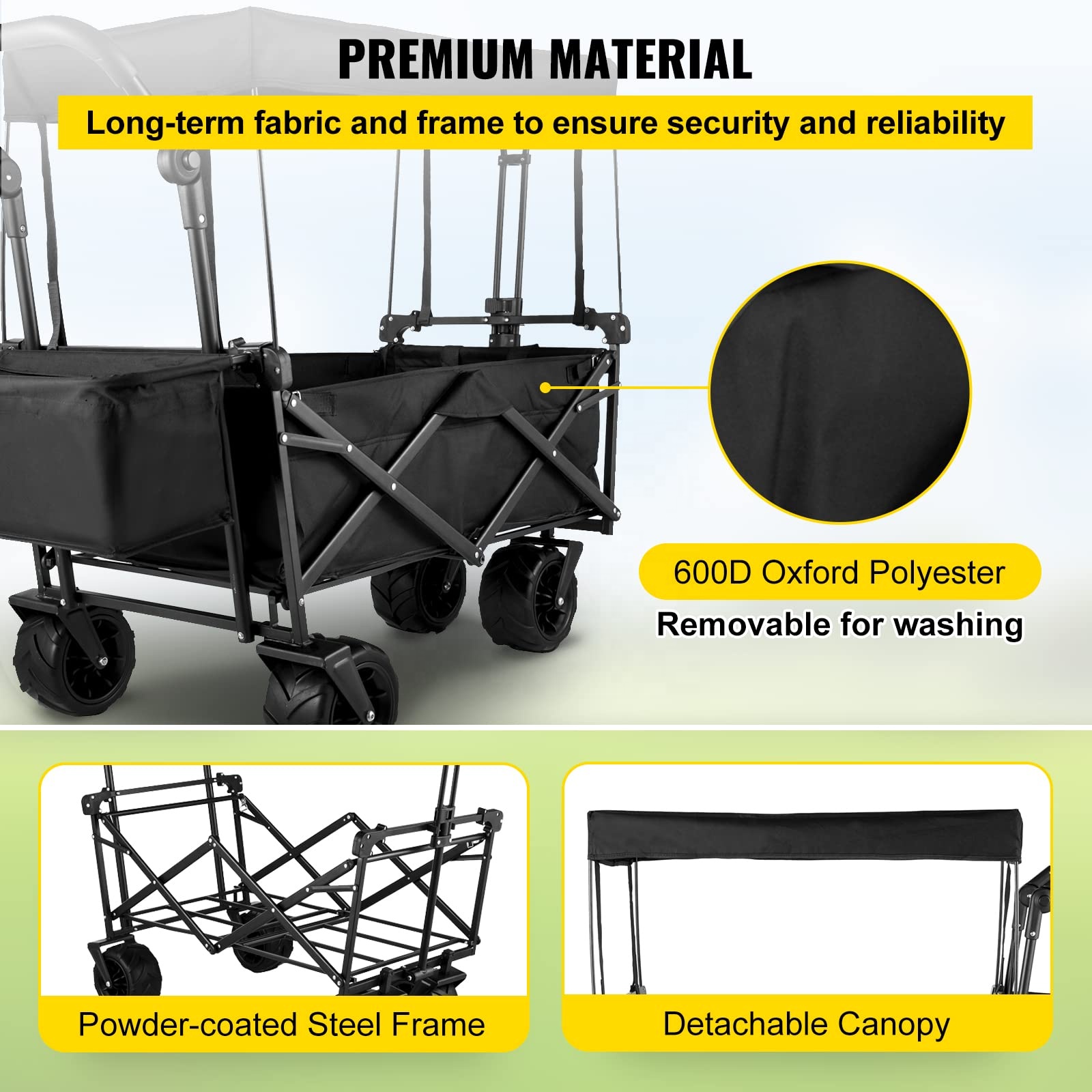 Carrinho de Camping Dobrável p - Outdoor Camping Trolley avaliação e preço
