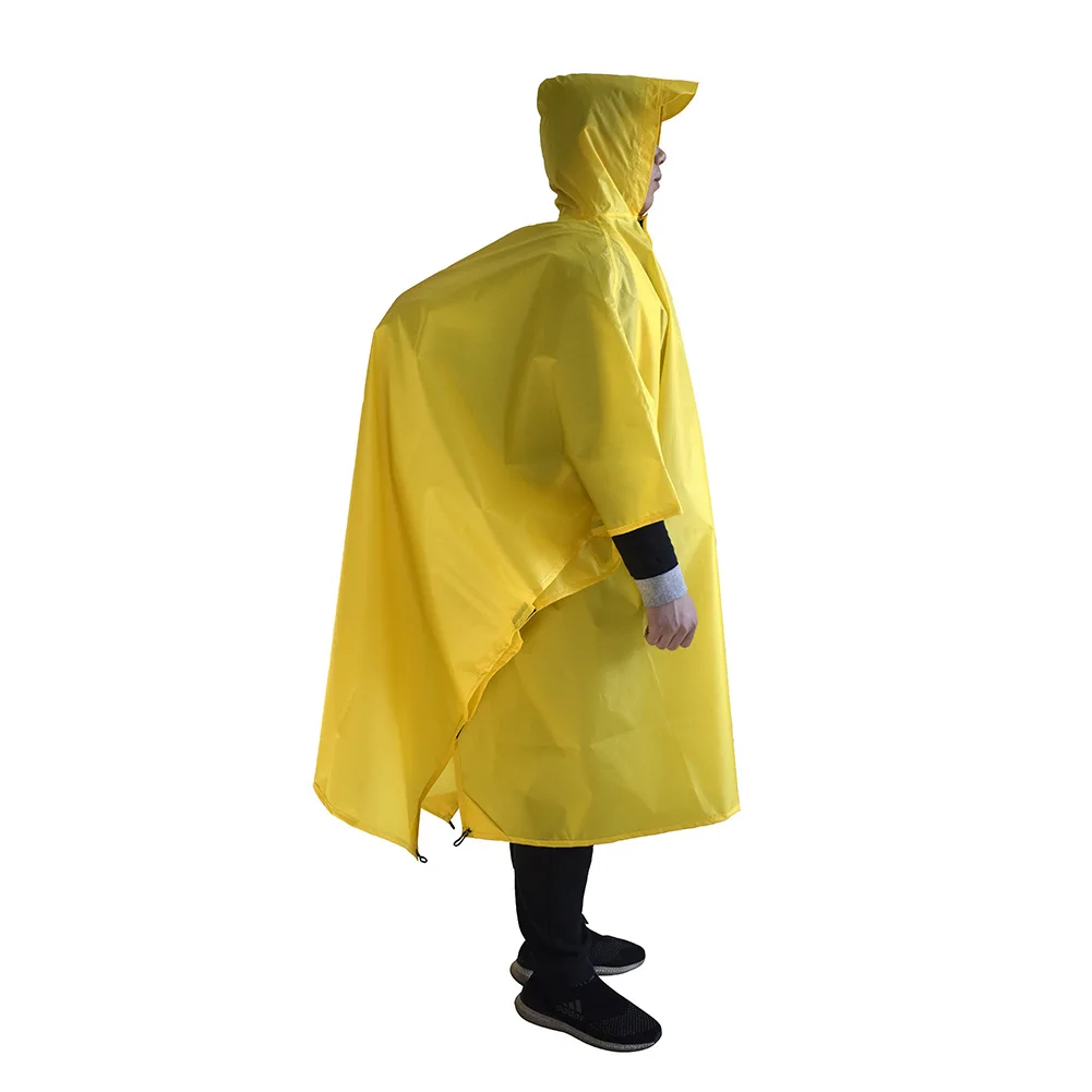 Capa de chuva 3 em 1 caminhada - Camping Rain Poncho avaliação e preço