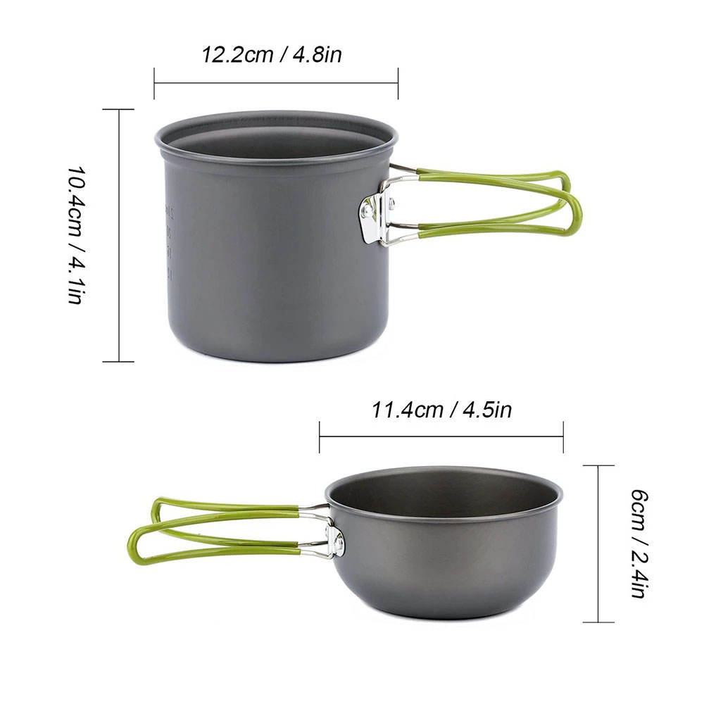 Kit de panelas de acampamento  - Outdoor Camping Dining Set avaliação e preço